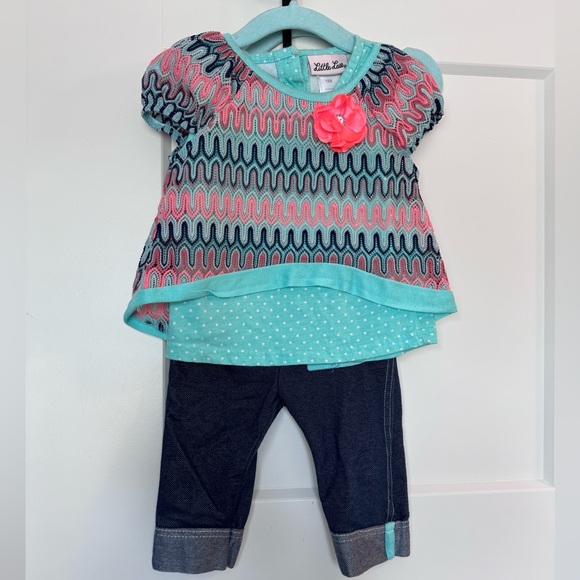 LITTLE LASS 18M Capri and matching top set - Picture 1 of 5